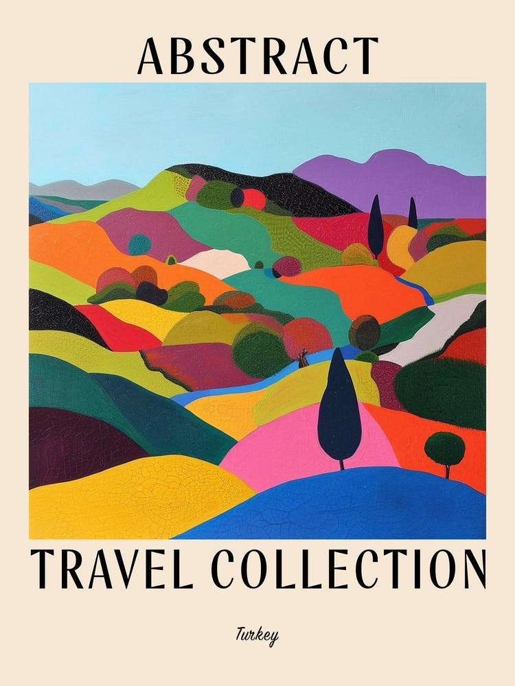 Abstract Travel Collection Poster Turkey 2
