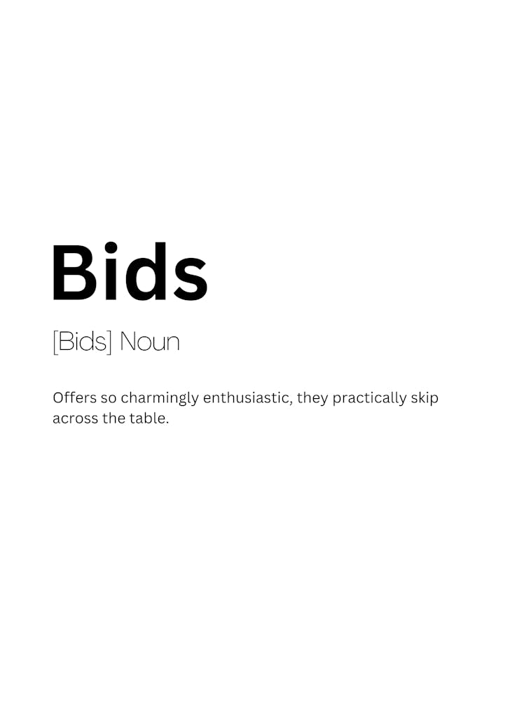 Bids Definition Meaning