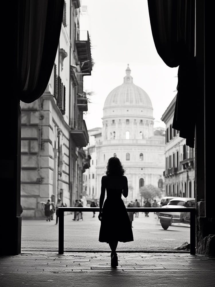 Rome, Italy, Mediterranean Black And White Photography Analogue 2