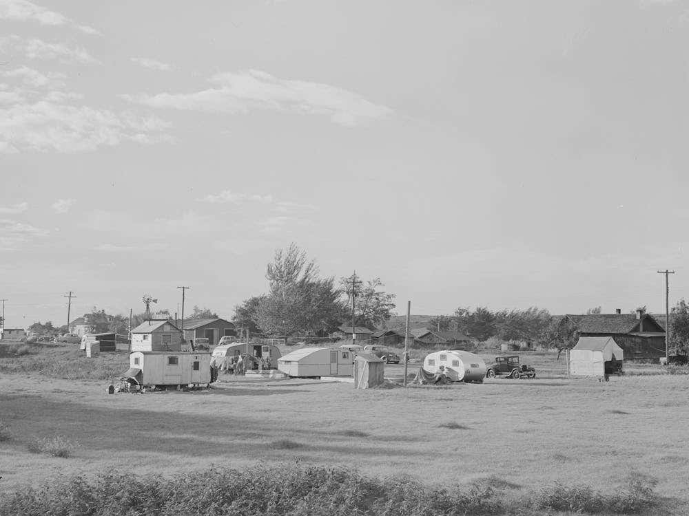 Group Of Various Type Housing Facilities Used By Workmen At Umatilla Ordnance Depot, Stanfield, Oregon By Russell Lee