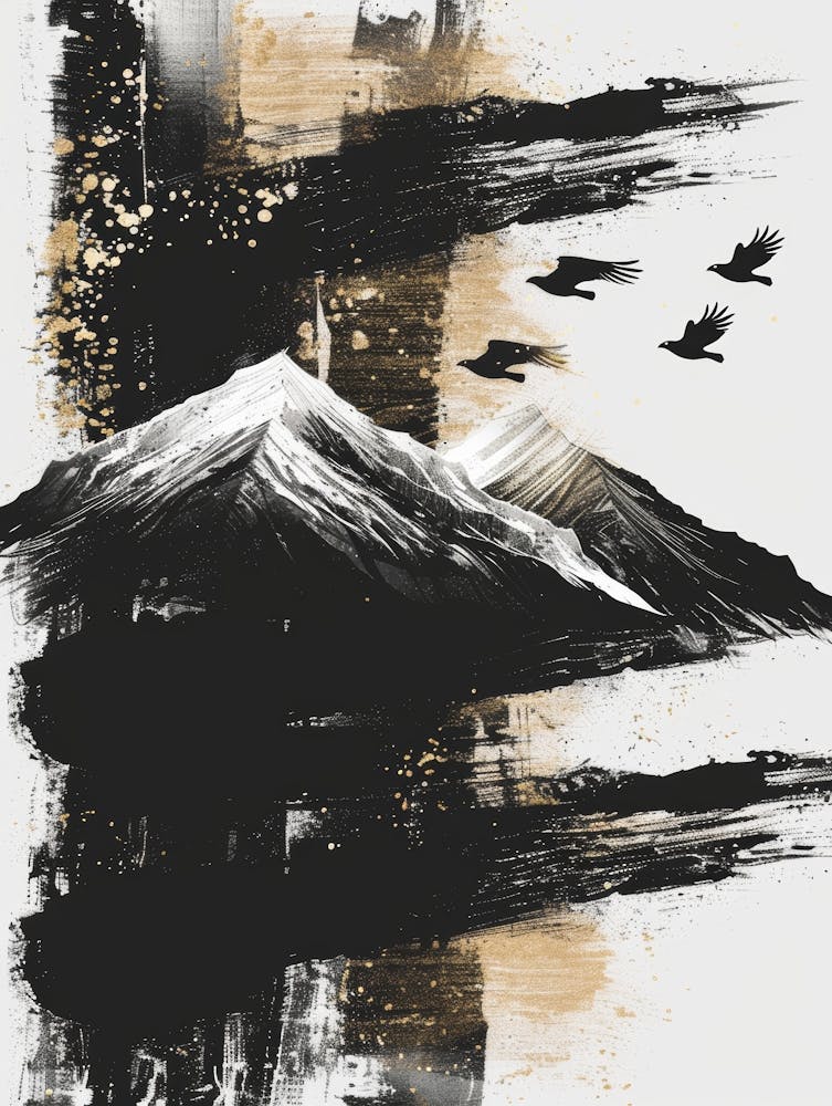 Abstract gold and black 1