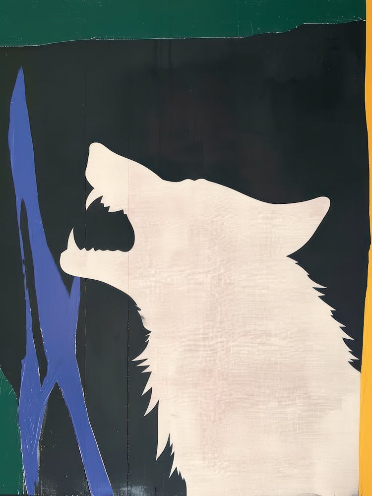 Wolf 4 Cut Out Collage