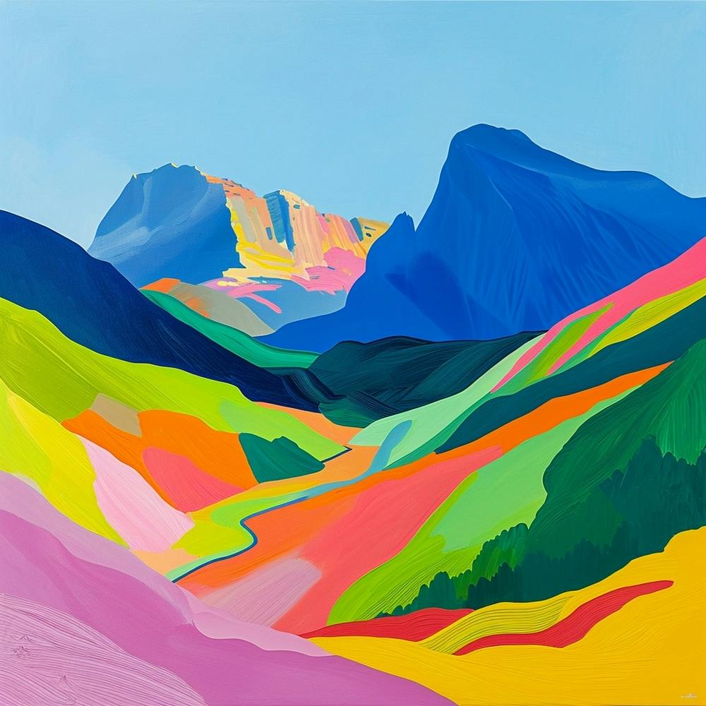 Colourful Abstract Durmitor National Park Montenegro 3