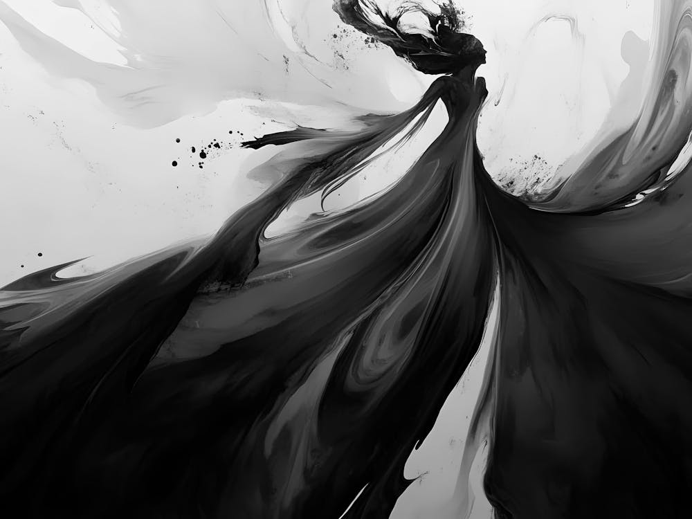 Black And White Painting 56