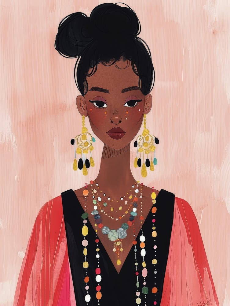 Black Girl With Jewelry