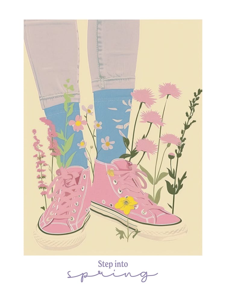 Step Into Spring Flowers And Sneakers Spring 4