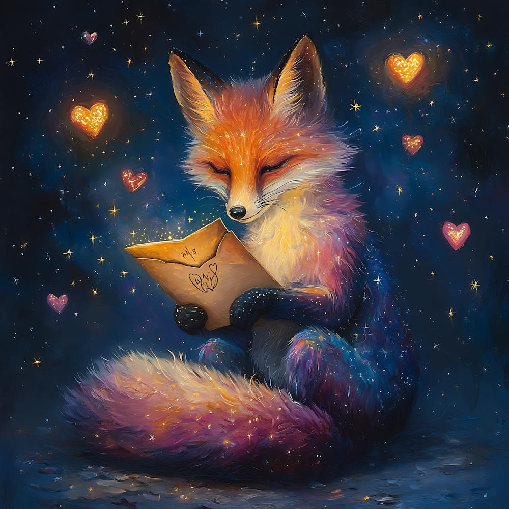 Fox Reading A Letter 1