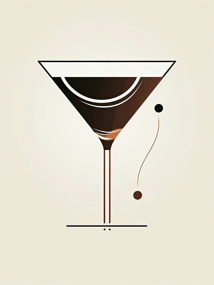 Mid Century Modern Espresso Martini Floral Infusion Cocktail 2
