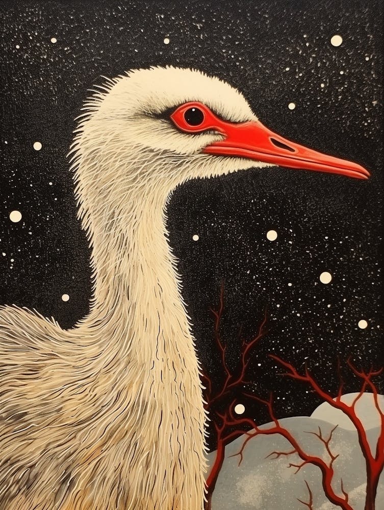 Bird Illustration Ostrich 3