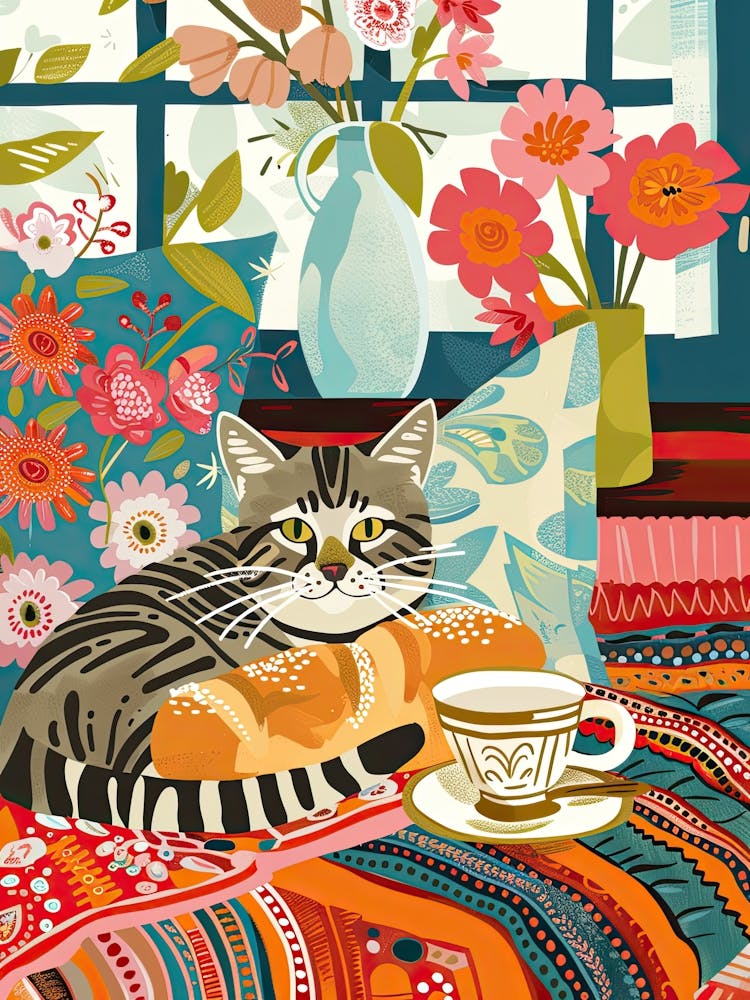 Tea Time With A American Shorthair 2