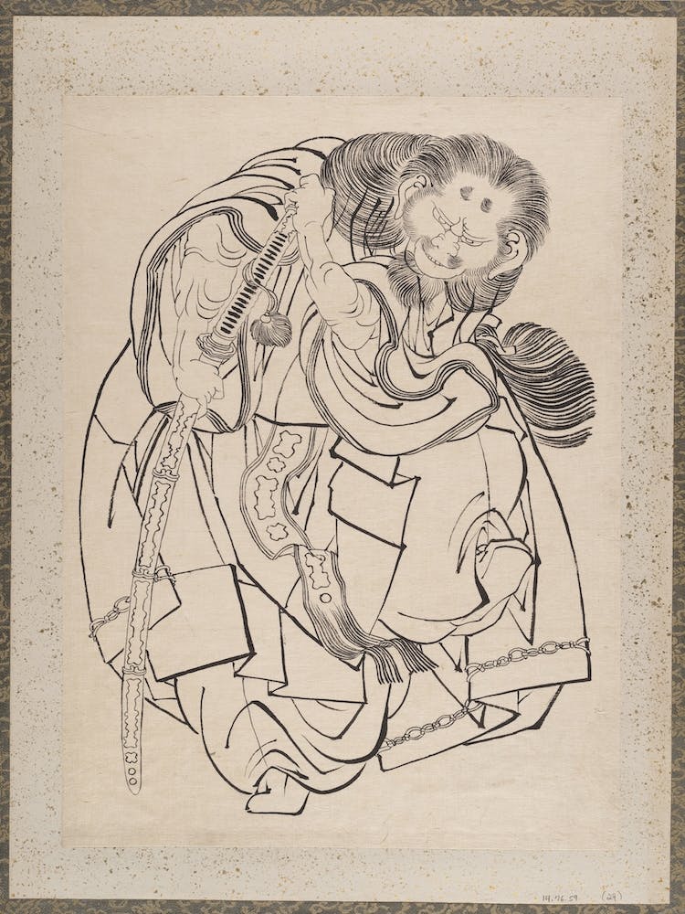 Samurai, Album Of Sketches (1760–1849), Katsushika Hokusai