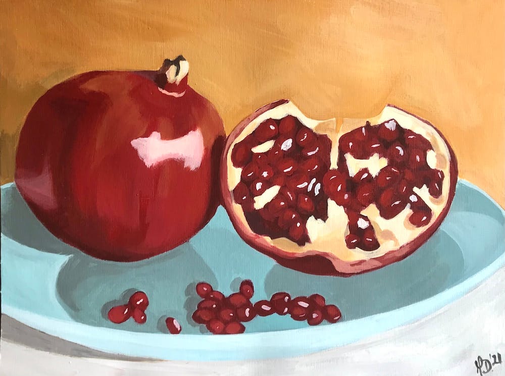 Pomegranate Plate
