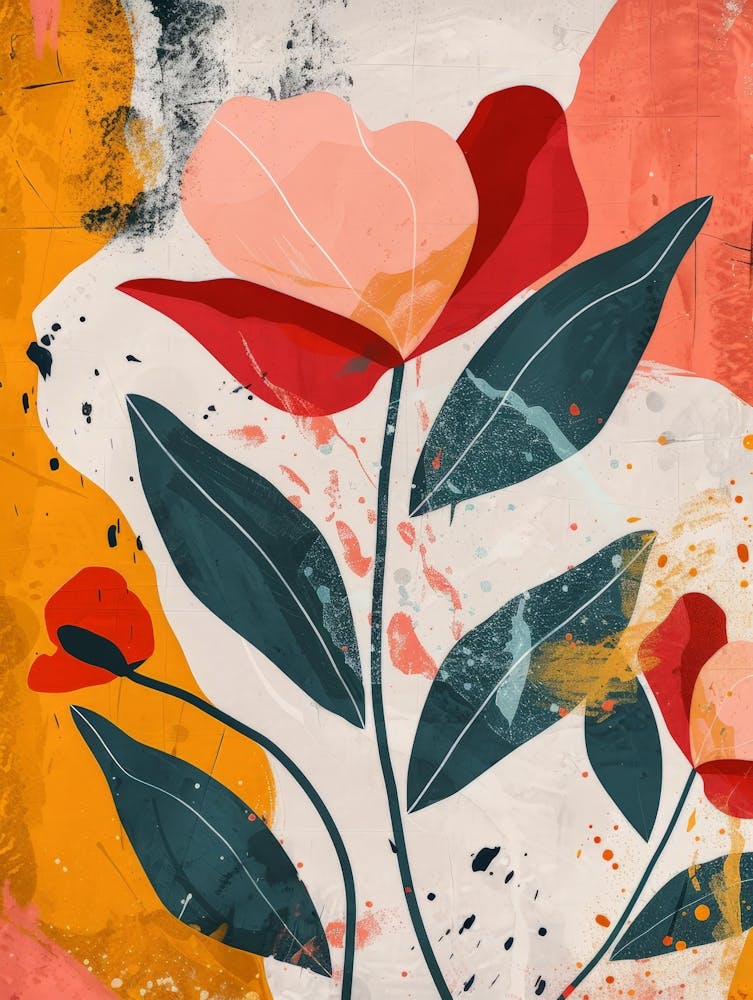 Abstract Flower Painting 4
