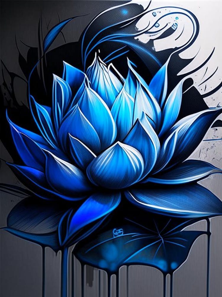 Blue Lotus Graffiti 1