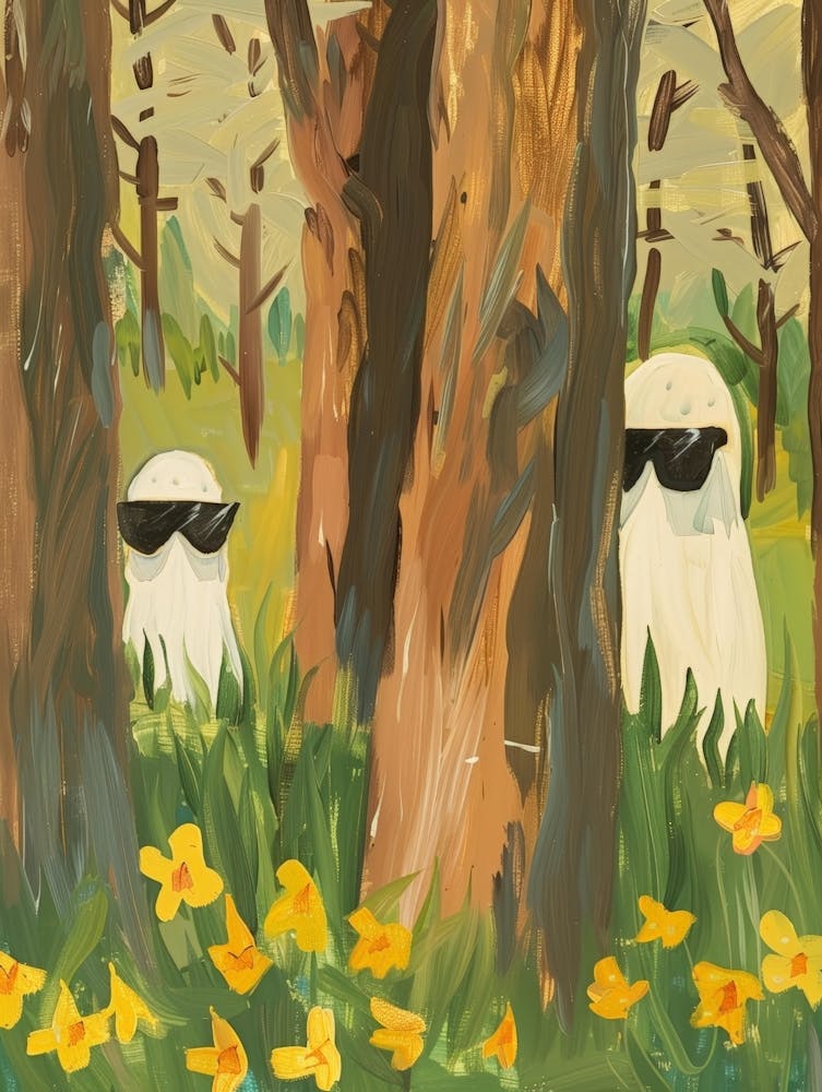 Two Sheep In The Woods