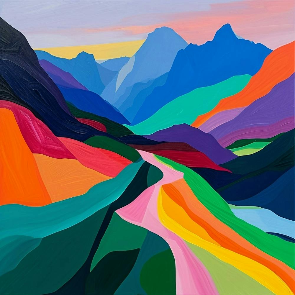Colourful Abstract Tatra National Park Poland 4
