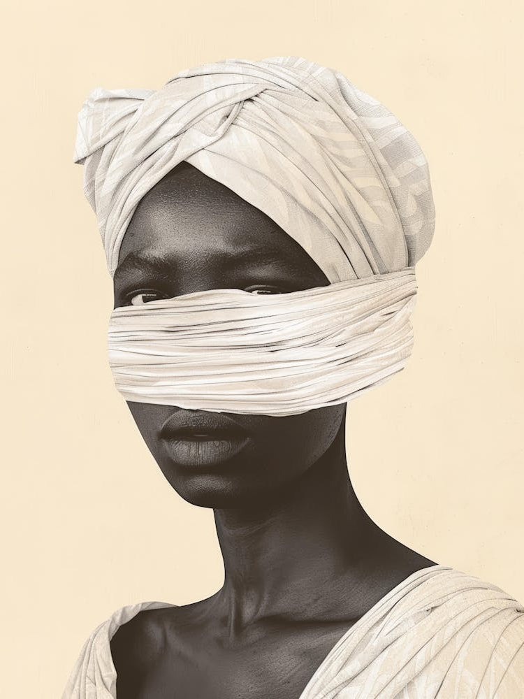 Woman With Her Face Covered