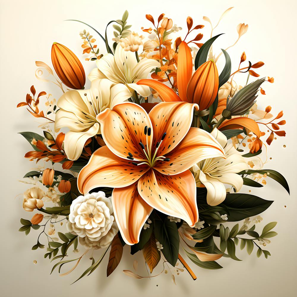 Whispering Petals Subtle Botanical Elegance
