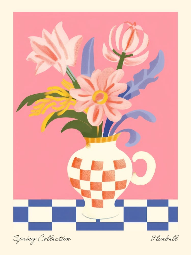 Spring Collection Bluebell Flower Vase 3