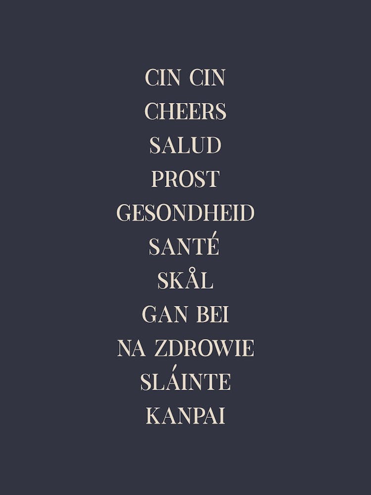 Cheers Languages Blue