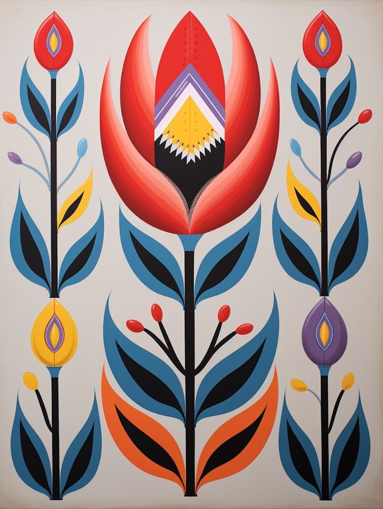 Blumenmotiv Gemälde Tulpe 6