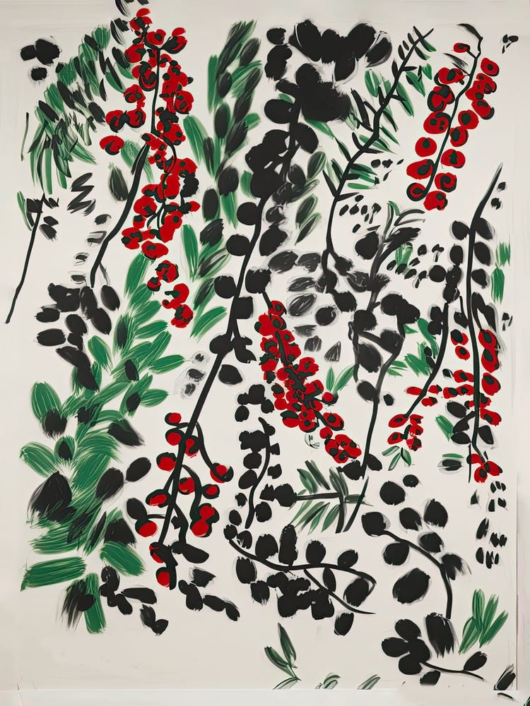 Redcurrant Fruit Drawing 3
