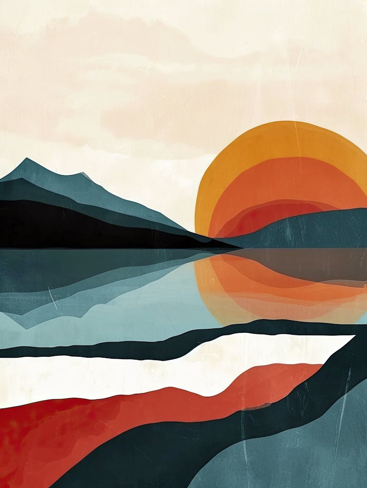 Sonnenuntergang , Minimalismus 1