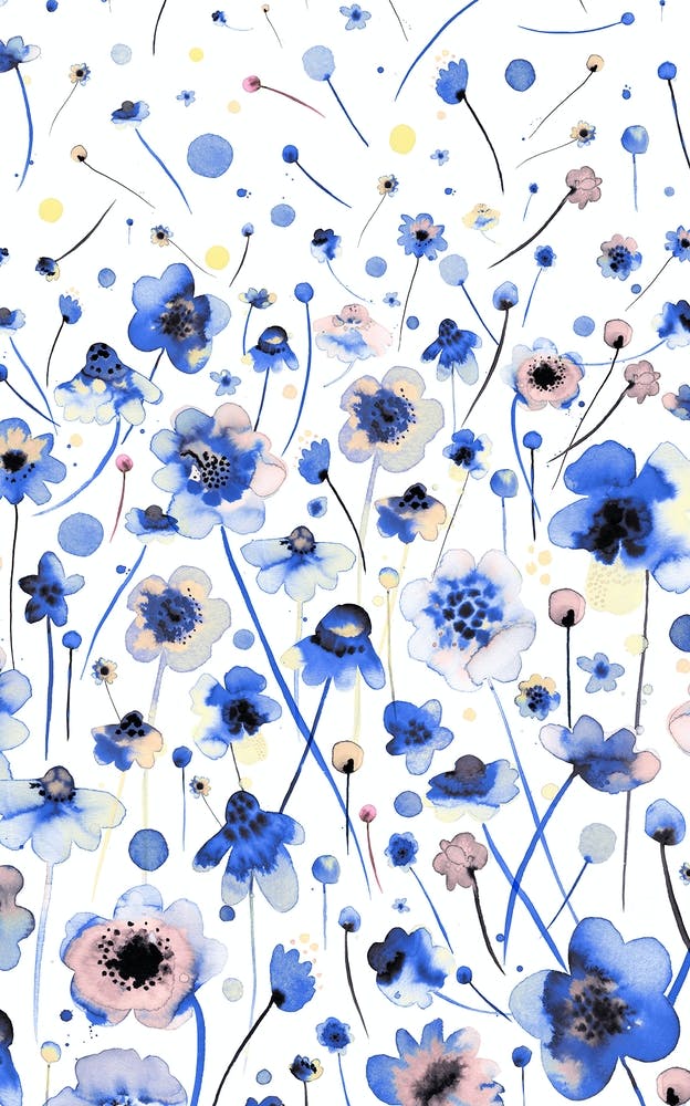 Ink Flowers Degraded