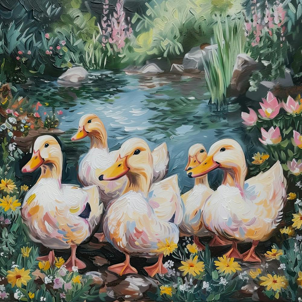 Ducks Fairycore Painting 2