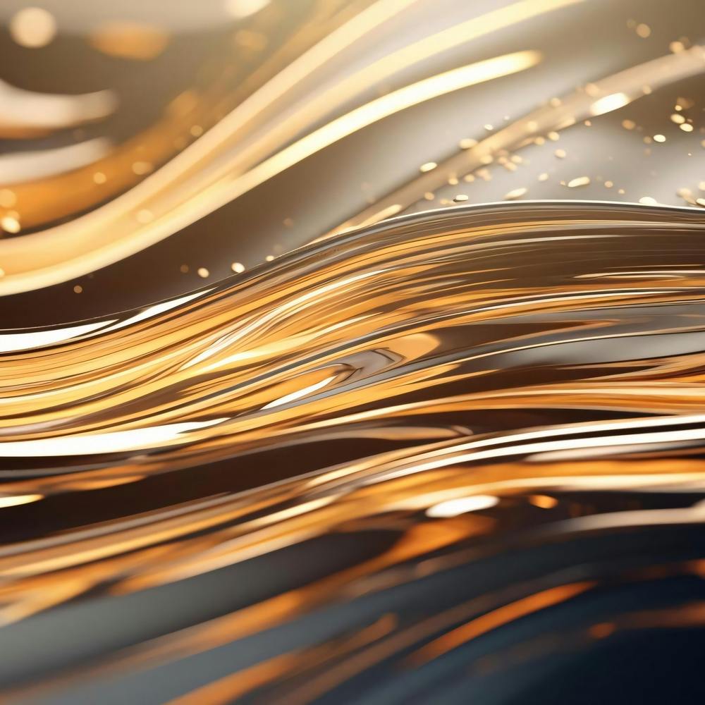 Abstract Gold Wave