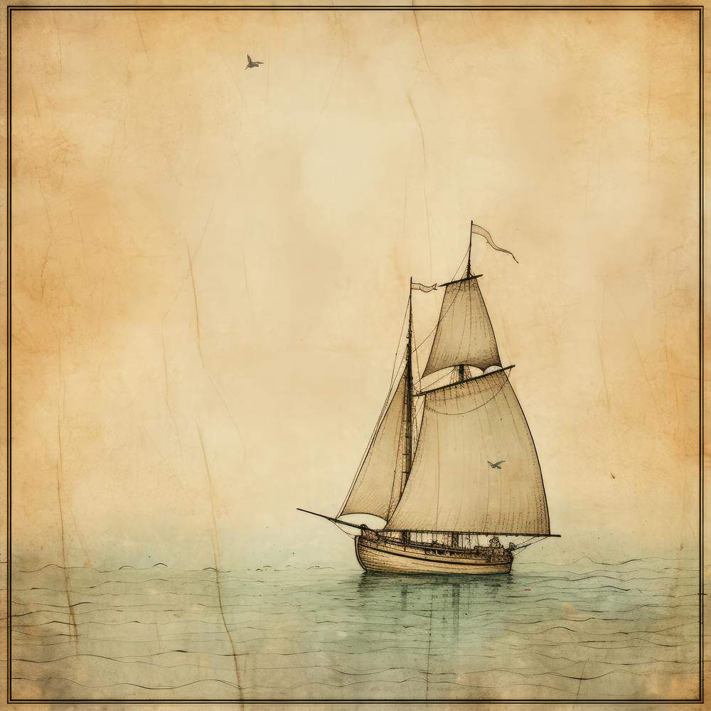 Vintage Sailboat 1