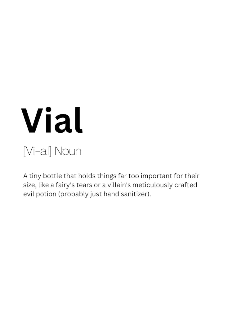 Vial Definition Meaning
