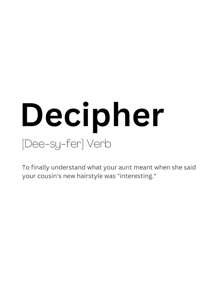 Decipher Definition Meaning