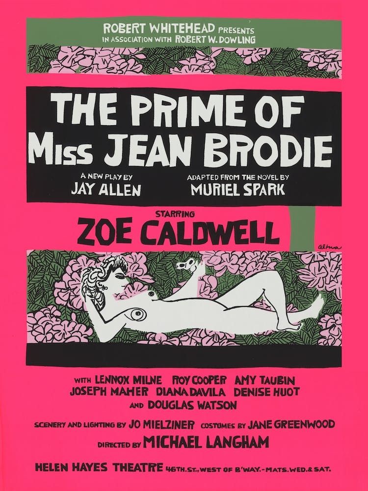 The Prime Of Miss Jean Brodie Theatre Poster 1968