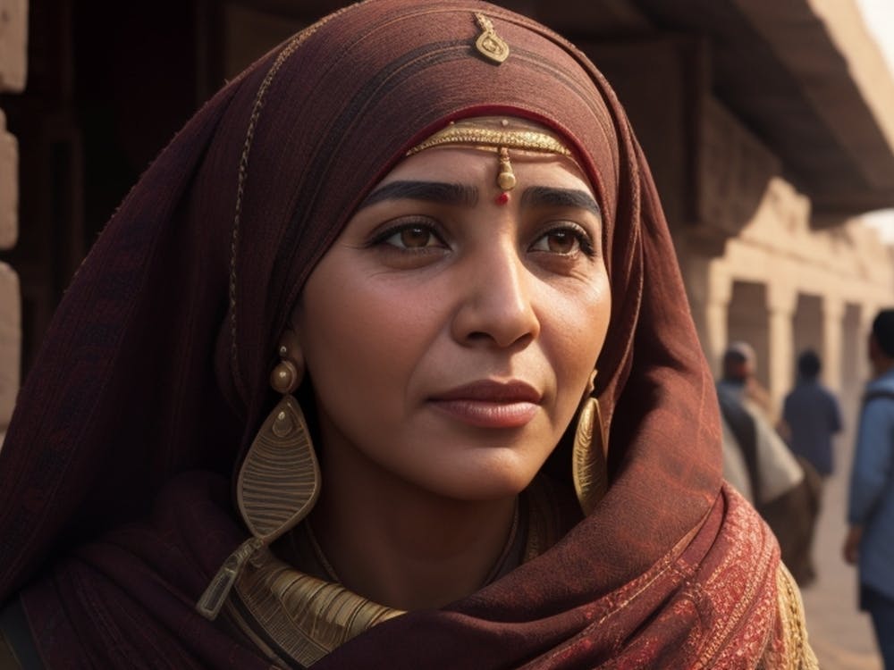 Egyptian woman wearing a Hajab
