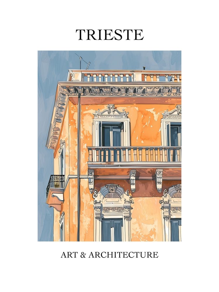 Trieste Travel And Architecture Poster 4