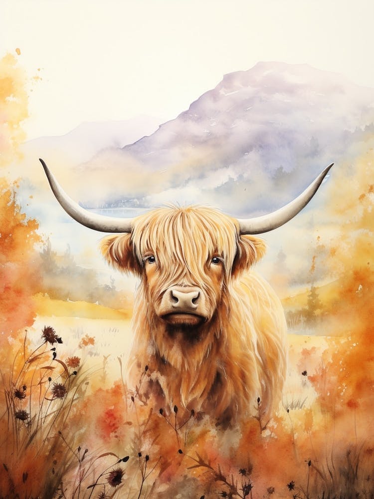 Warm Tones Highland Cow 5