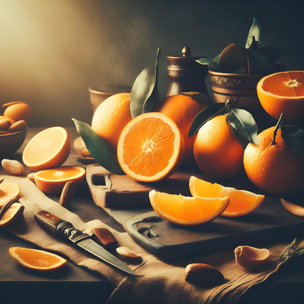 Oranges On A Table