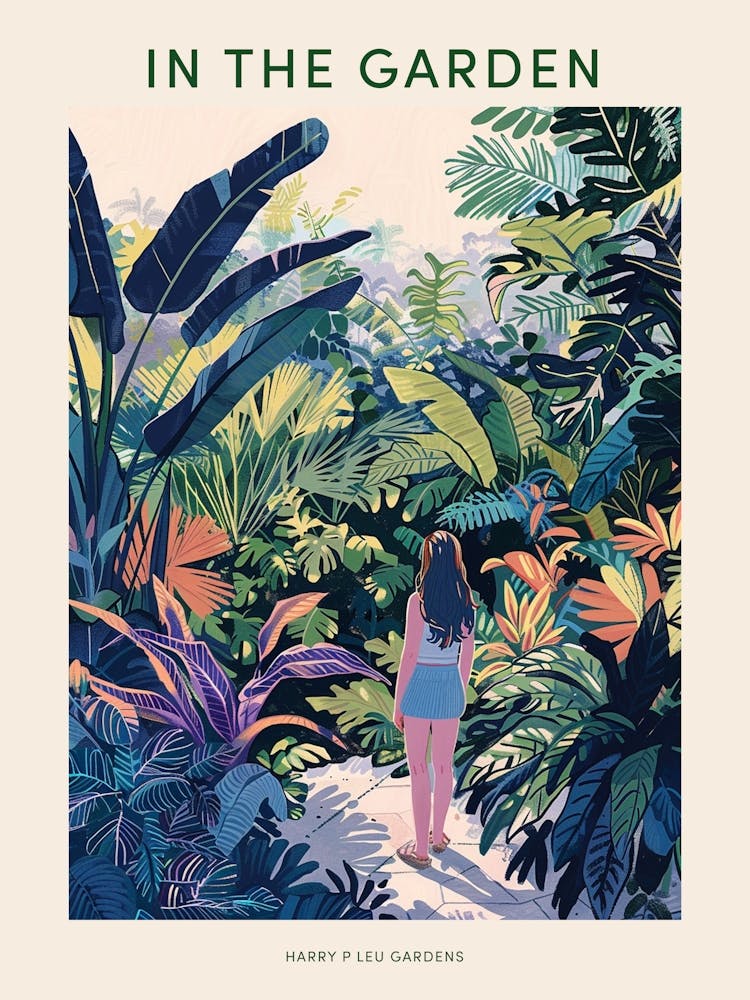 In The Garden Poster Harry P Leu Gardens Usa 1