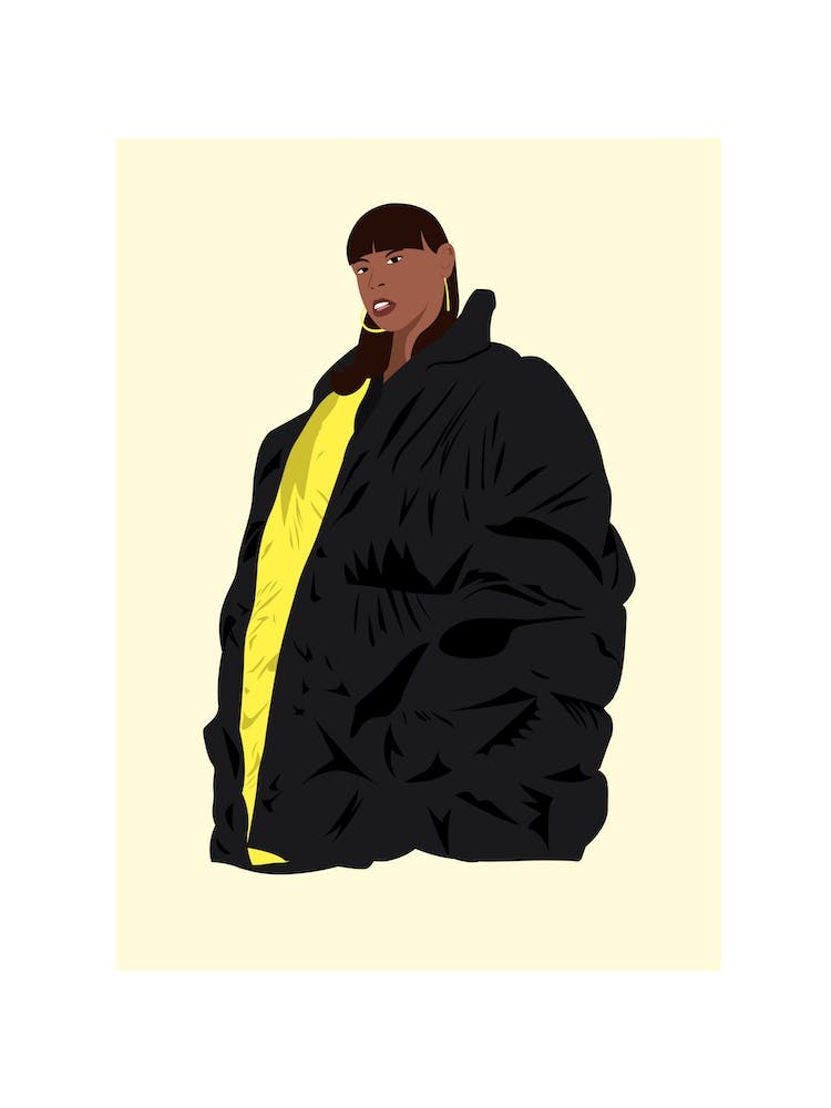 Doudoune Noir et Jaune