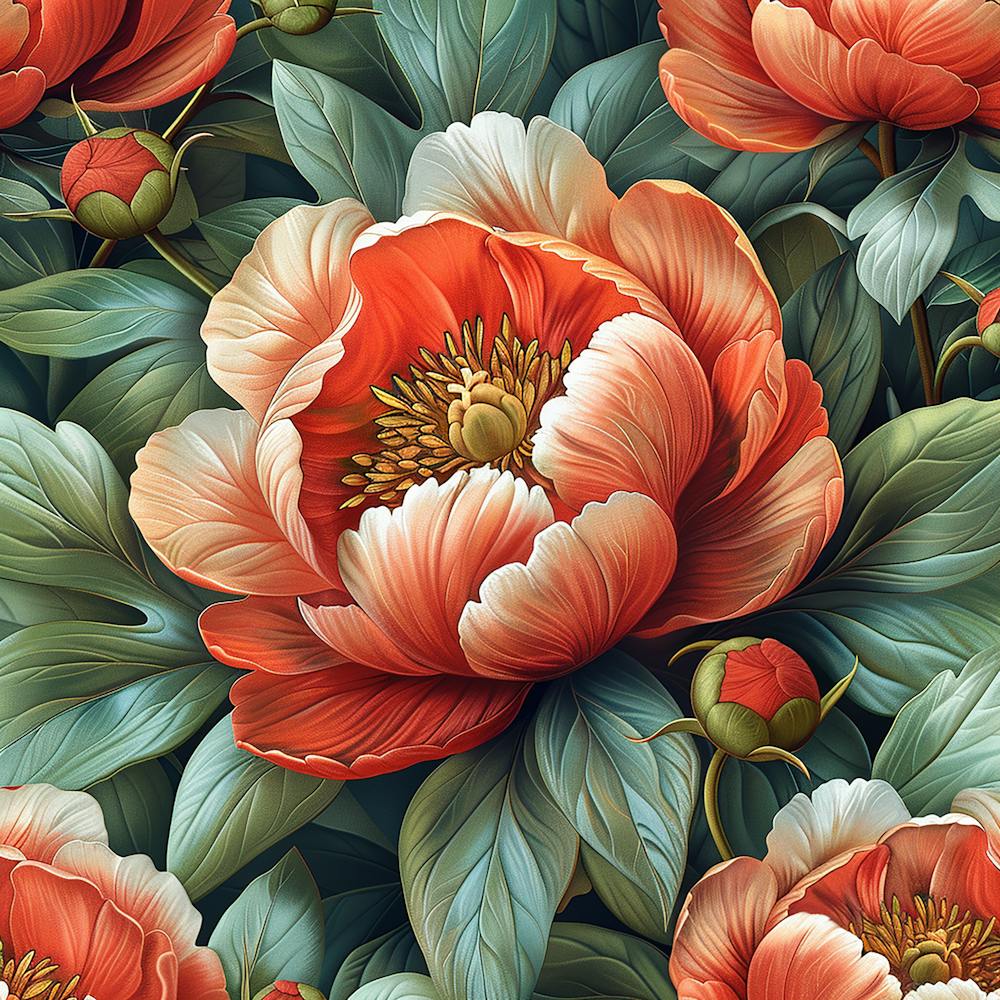 Peony Wallpaper - abstract art, abstract painting  city wall art, colorful wall art, home decor, minimal art, modern wall art, wall art, wall decoration, wall print colourful wall art, decor wall art, digital art, digital art download, interior wall art,