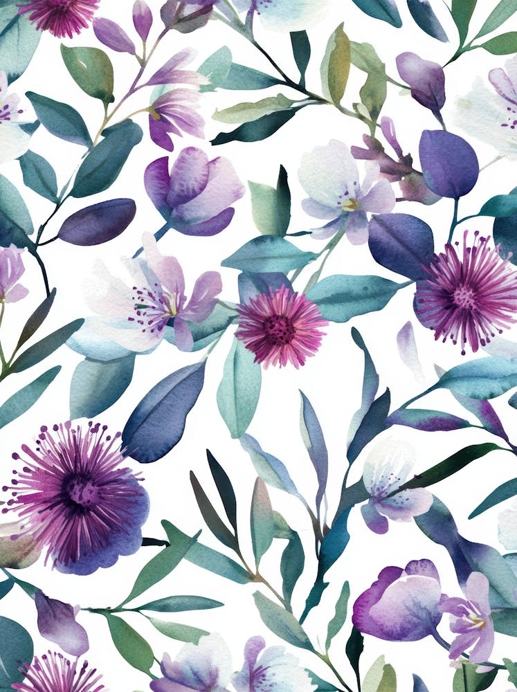 Watercolor Floral Pattern 9