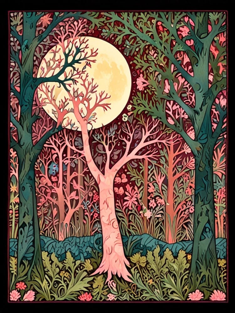 William Morris Moonlight In The Forest 234