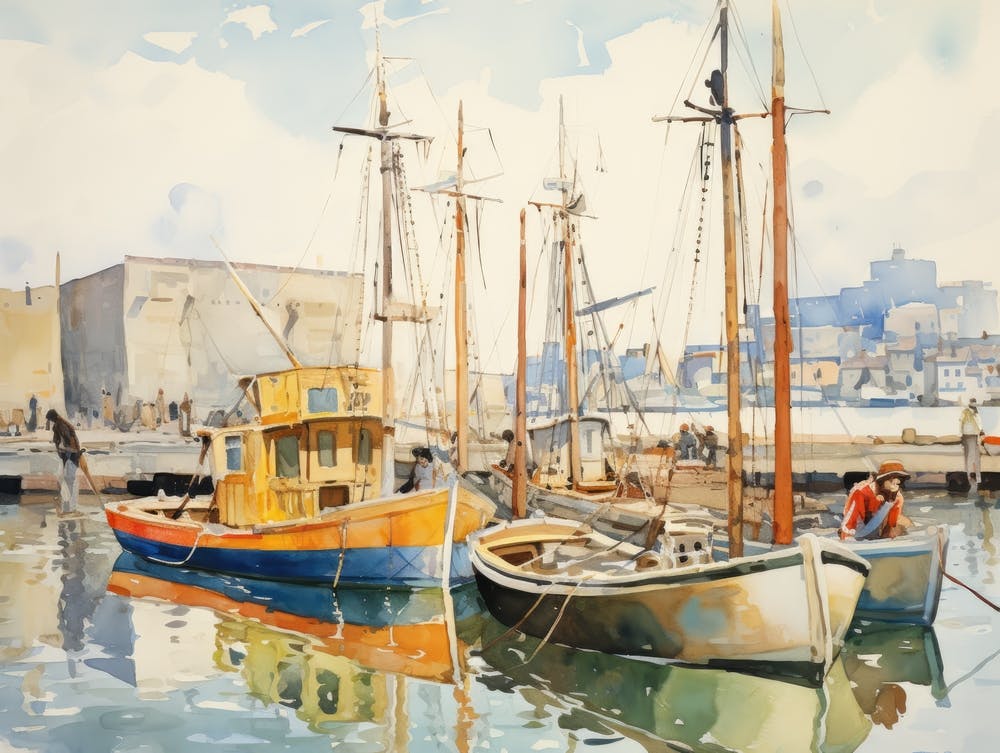 Boats In The Harbor 5