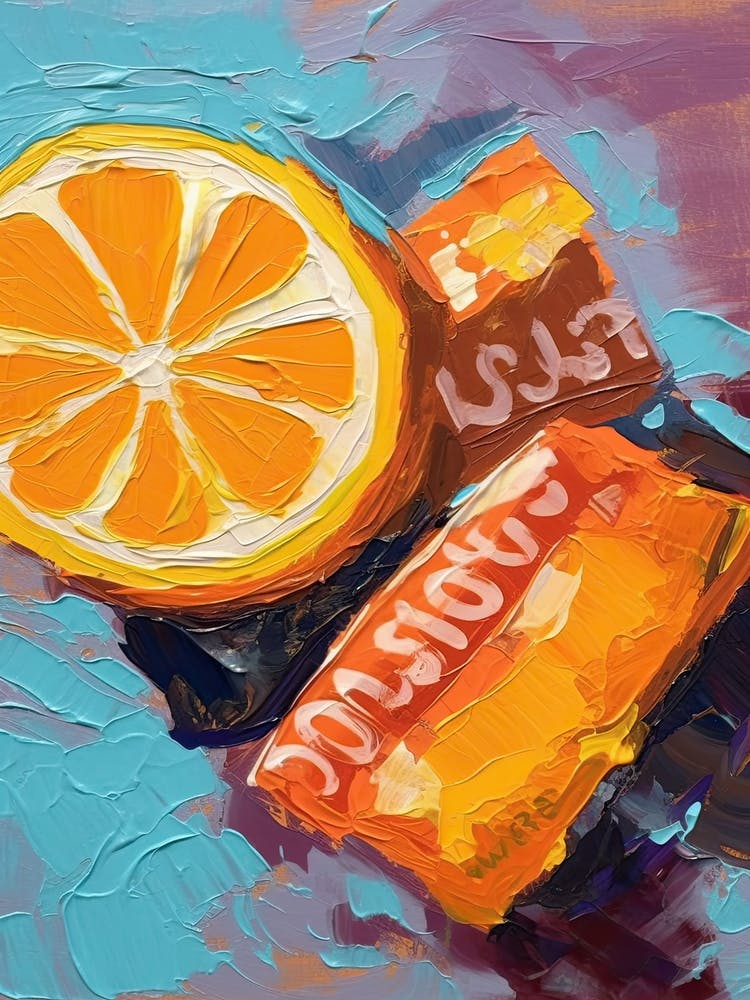 Orangen Ölgemälde 4