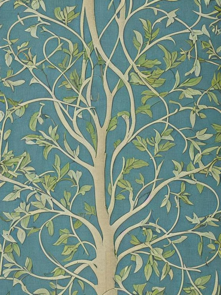 Quercus Garryana 2 tree Vintage Botanical