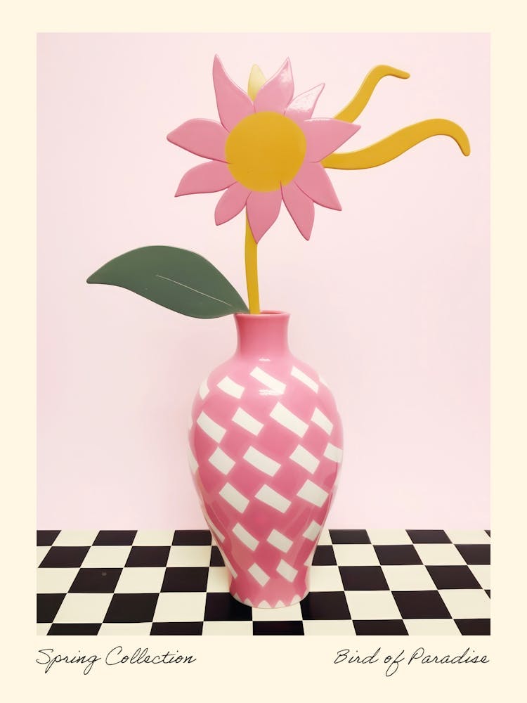 Spring Collection Bird Of Paradise Flower Vase 4