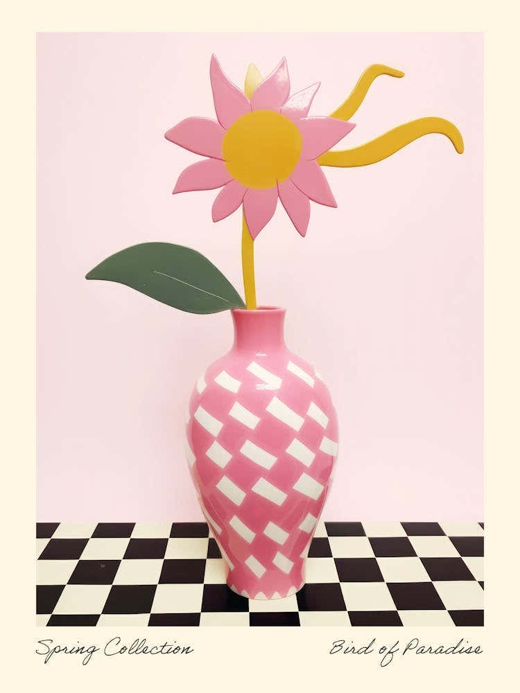 Spring Collection Bird Of Paradise Flower Vase 4