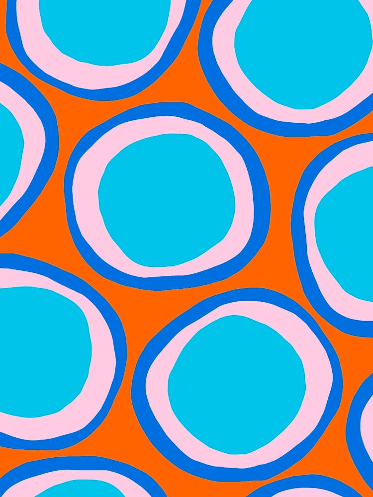 Orange And Blue Circles
