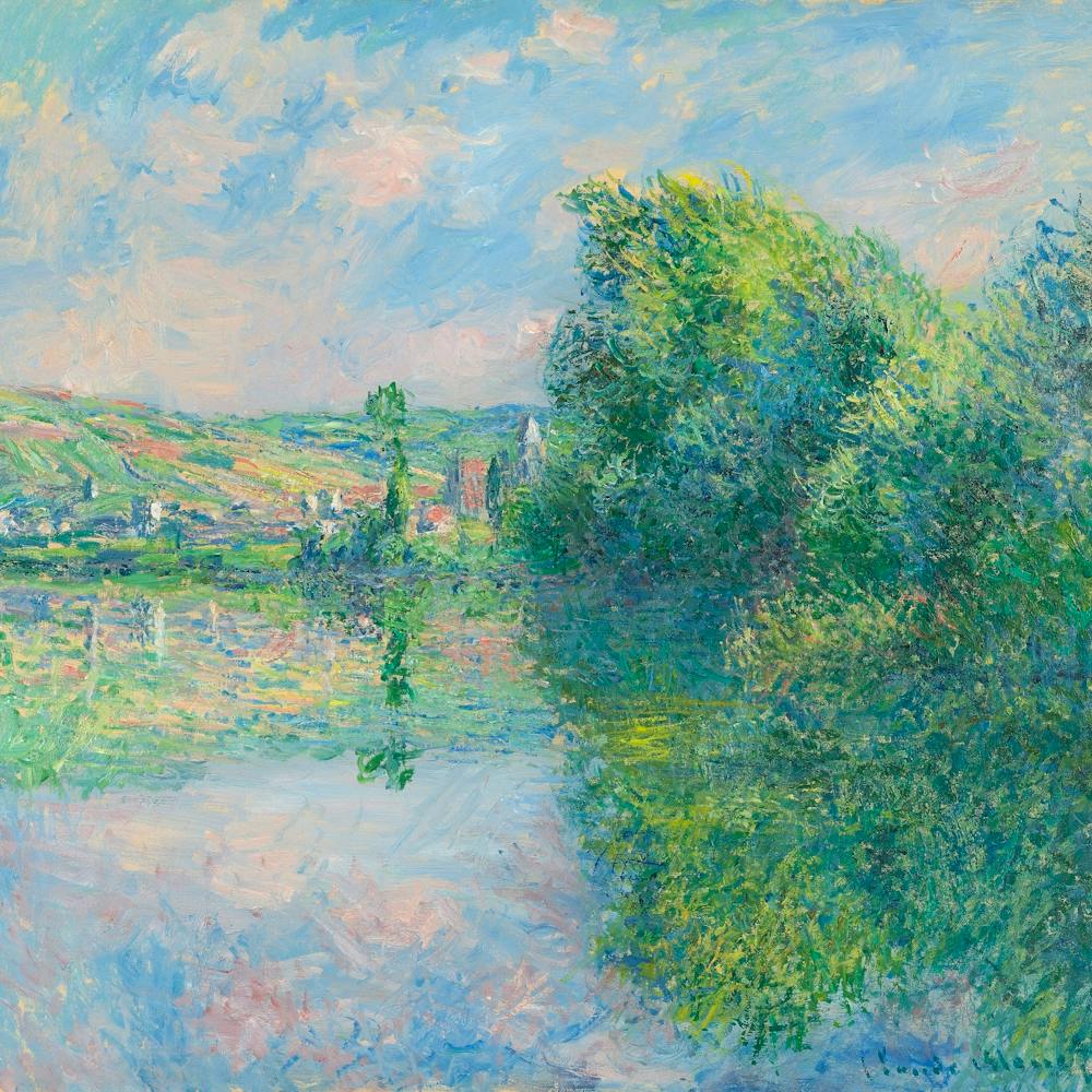 Claude Monet The Seine At Vétheuil, Circa 1880